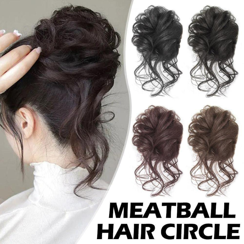 Hair Band Elastic - วิกผมลอนแบบยางยืดสำหรับผู้หญิงวิกผมแฟชั่นสังเคราะห์แบบมัดผมไม่เรียบ