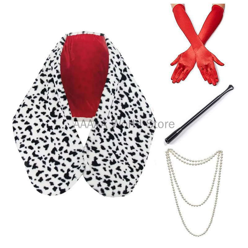Women'S Accessories In The 1920S - ผู้หญิง Cruella Deville เครื่องแต่งกาย Spotted Dog
