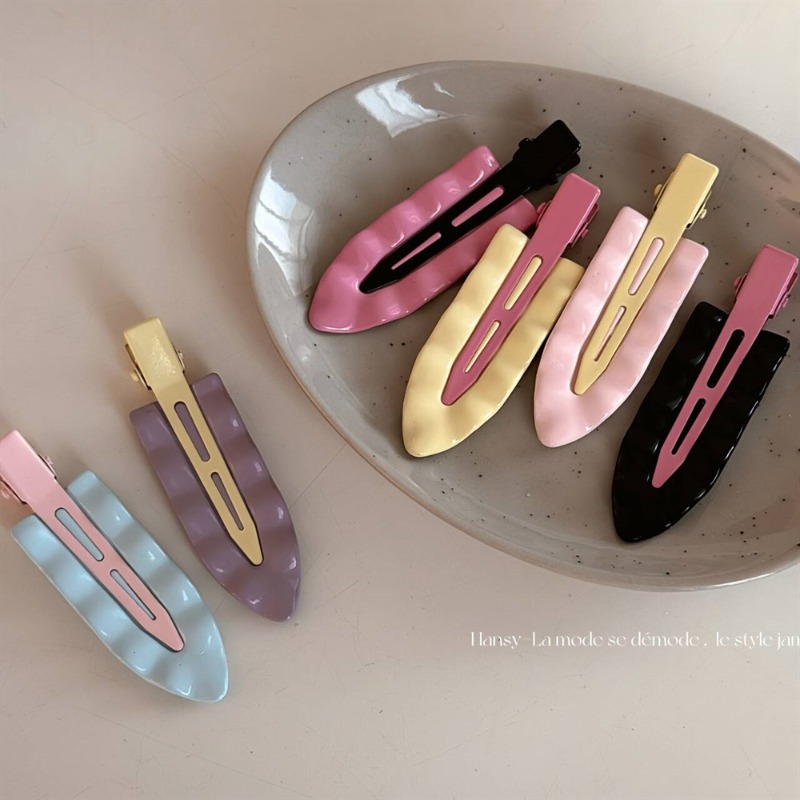 Women Accessories Online - เกาหลี Macaron Metal Wave Super Fairy