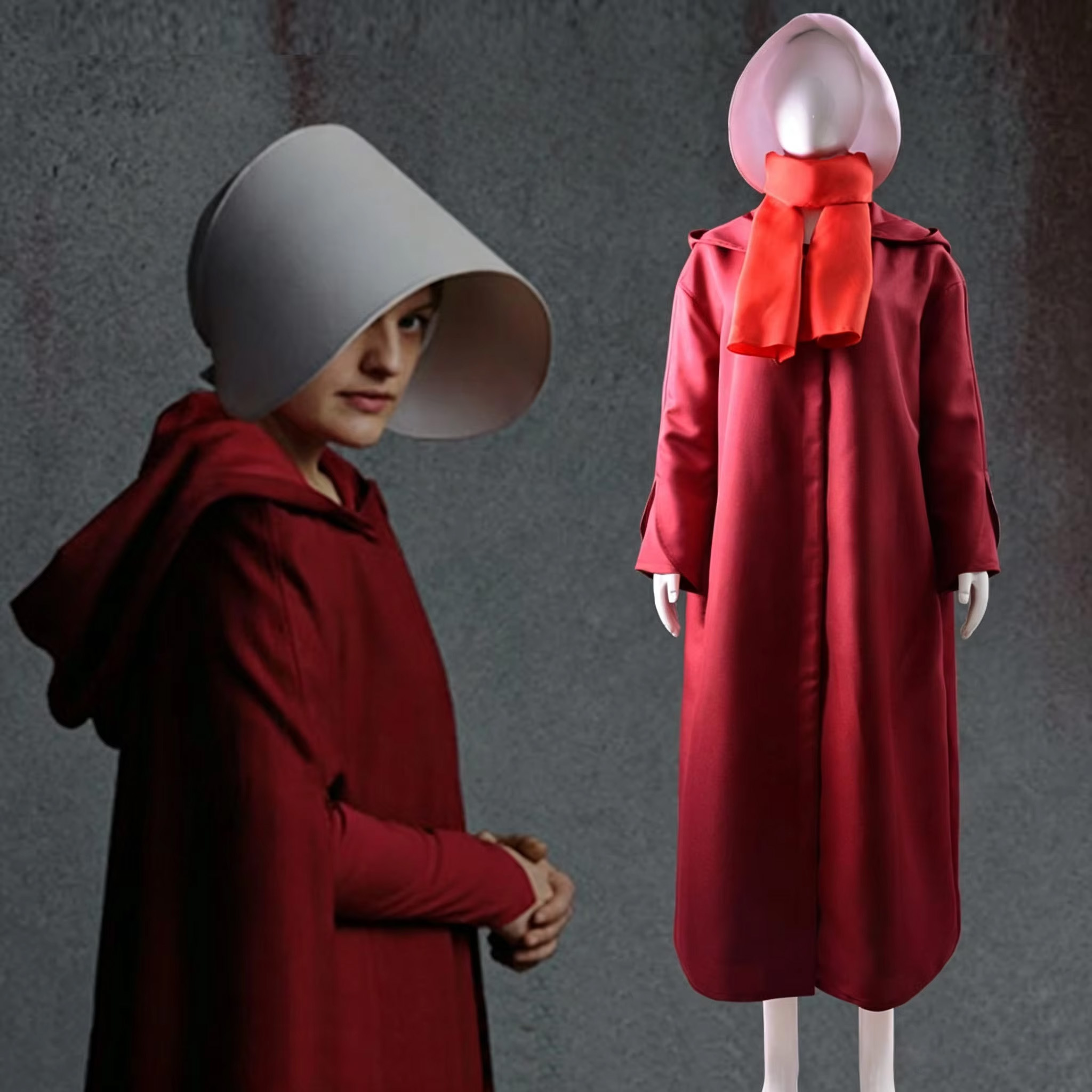 Women'S Red Accessories - ชุดคอสเพลย์ He Handmaid's Tale ชุดฮันด์เมด ออฟร็อด