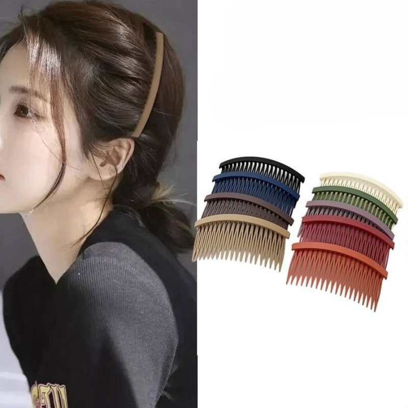 Women Accessories Wholesale China - Solod สีพลาสติกด้านข้างผม Twist หวีภาษาฝรั่งเศสคํา Twist หวีสําหรับผู้หญิง