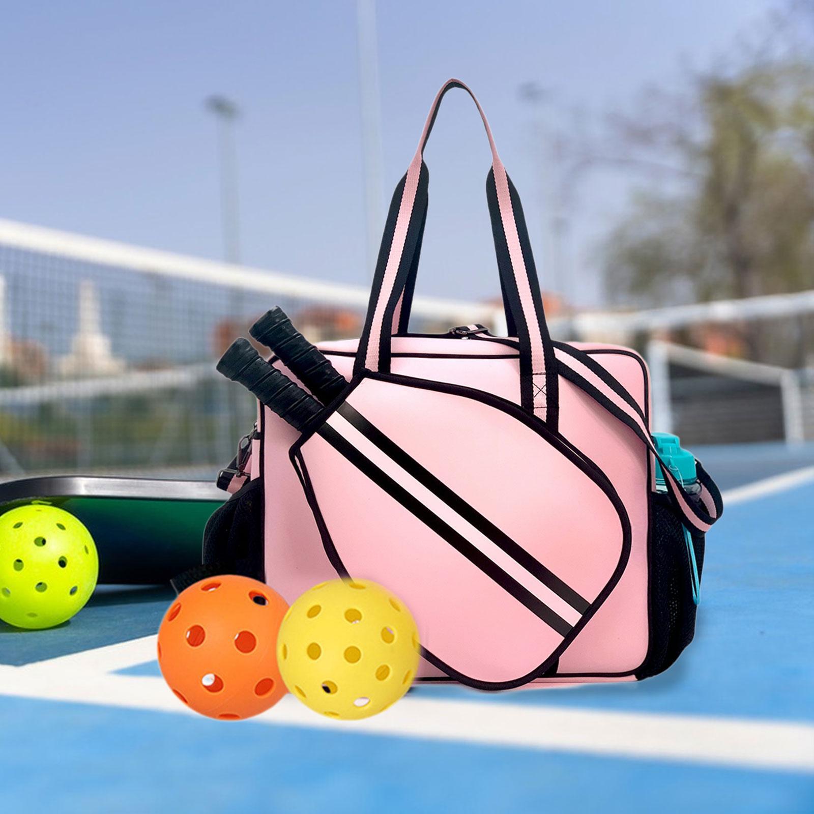 Women Accessories Bag - กระเป๋าใส่ไม้เทนนิสและไม้พิคเคิลบอล กันน้ำ แบบสะพายไหล่ สำหรับใส่ไม้ ลูกบอล และอุปกรณ์เสริม