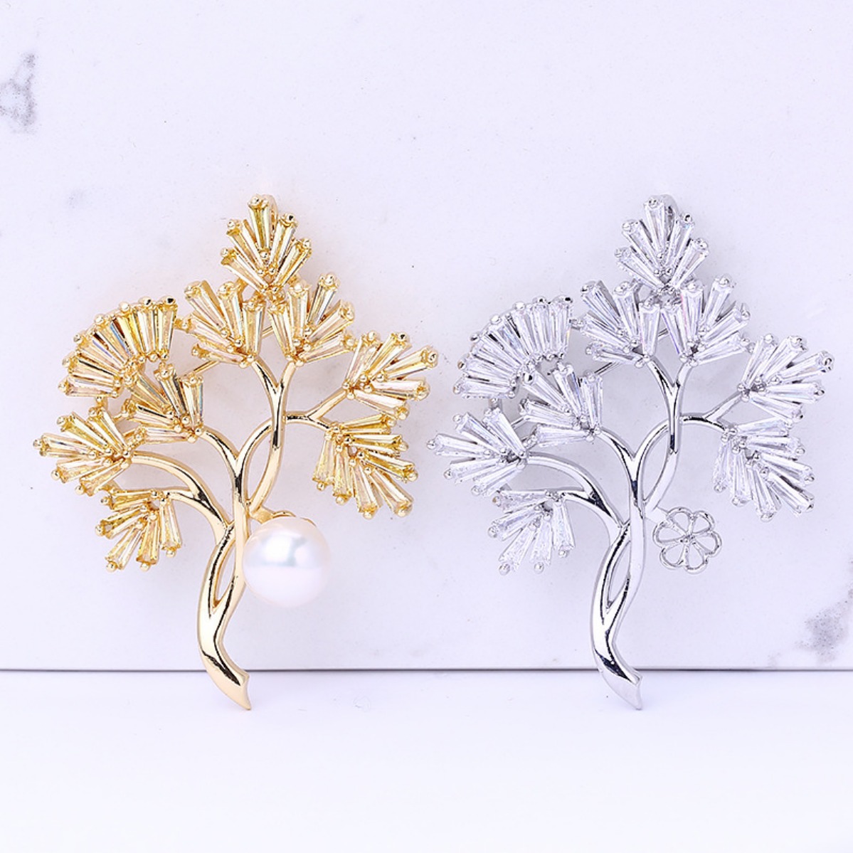ชุดอุปกรณ์ทำเข็มกลัด DIY ลายต้ - Brooch Pin Gold บทวิจารณ์และราคา