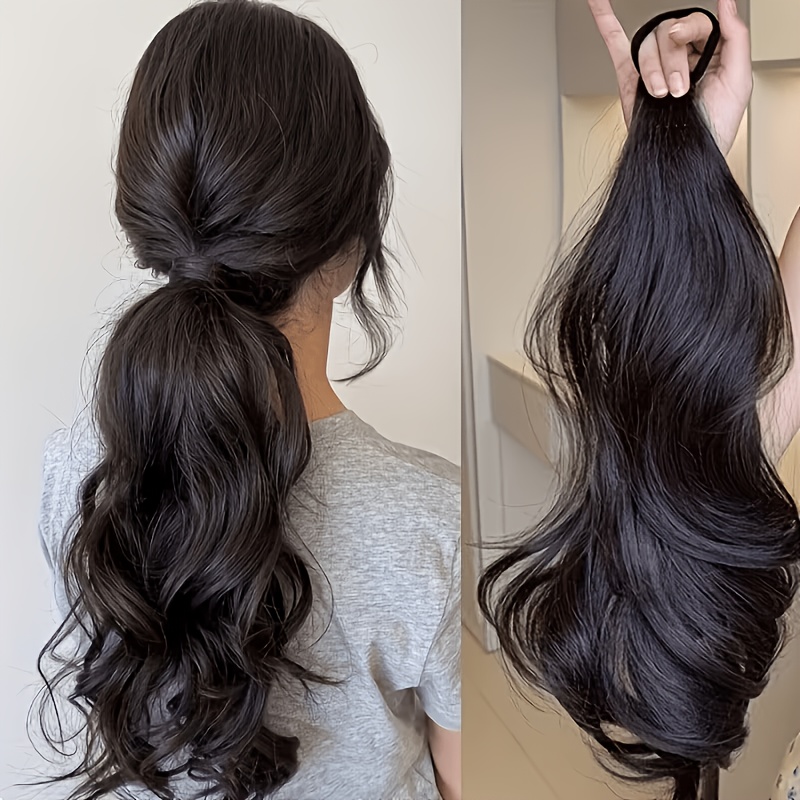 หางม้าลอนยาวพร้อมสายยางยืด, หา - Hair Band Elastic บทวิจารณ์และราคา