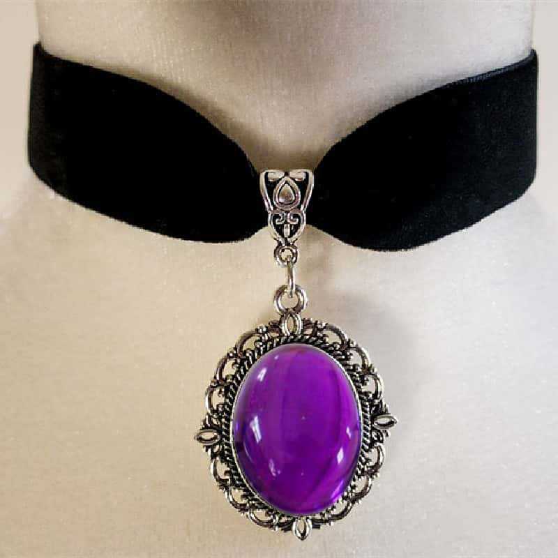 สร้อยคอทรงหยดน้ำสีม่วง, เครื่อ - Women'S Victorian Accessories บทวิจารณ์และราคา