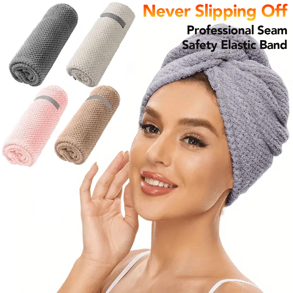 ผ้าขนหนูไมโครไฟเบอร์ขนาดใหญ่พิ - Hair Band Elastic บทวิจารณ์และราคา