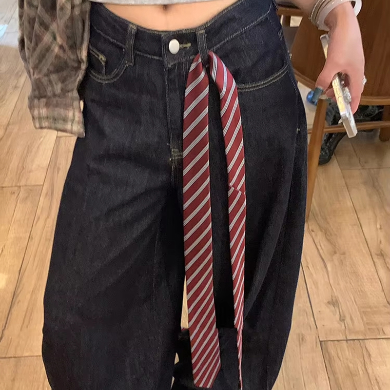 เข็มขัดลายสก๊อตแบบยาวพร้อมผ้าพ - Women'S Jeans Accessories บทวิจารณ์และราคา