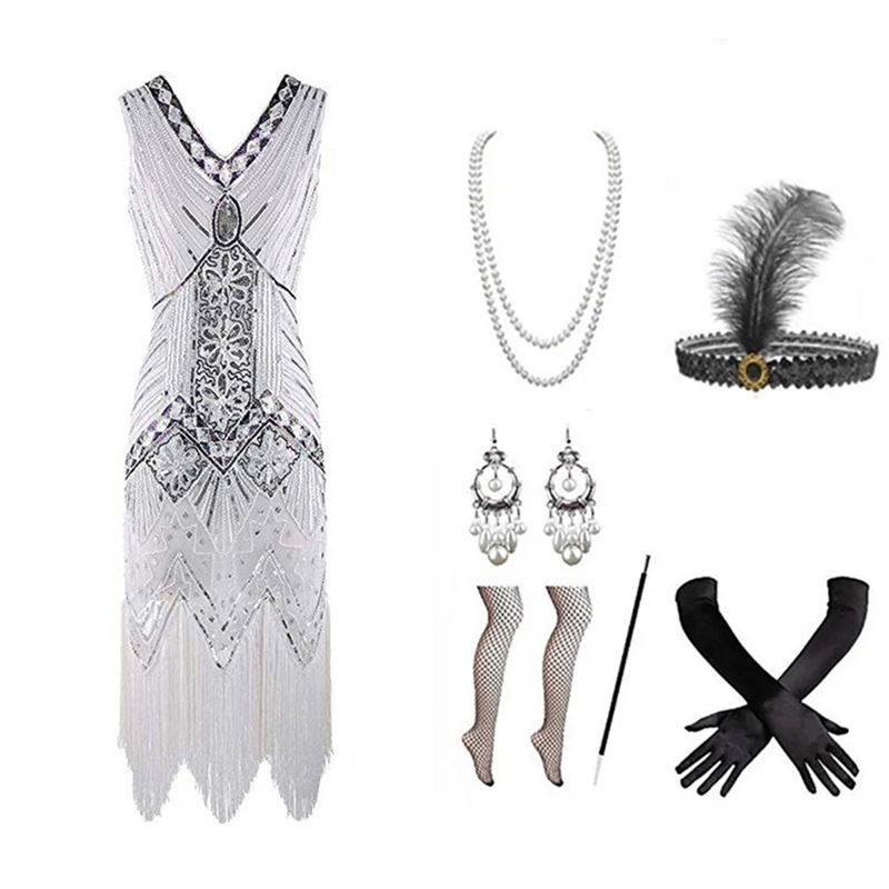 ชุดเดรสแฟลปเปอร์สไตล์ยุค 1920  - Women'S Accessories In The 1920S บทวิจารณ์และราคา
