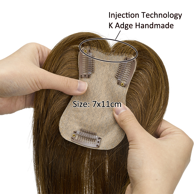 7x11 ซม.ผู้หญิง Toupee ผมมนุษย - Women Accessories On Sale บทวิจารณ์และราคา