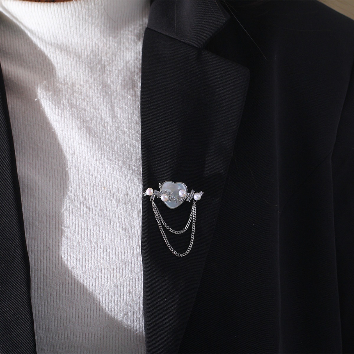 ชุดประกอบเข็มกลัดรูปหัวใจประดั - Brooch Pin Gold บทวิจารณ์และราคา