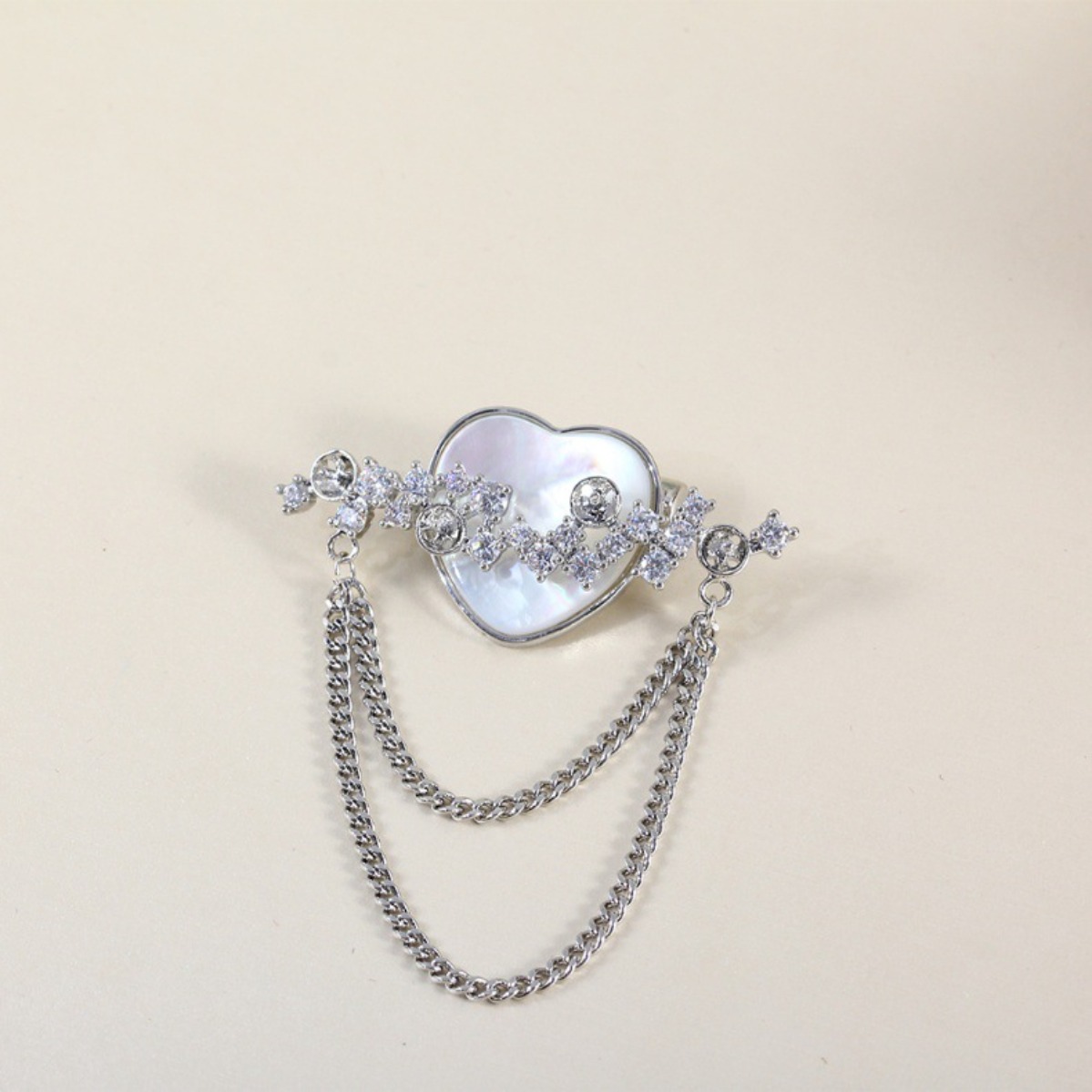 ชุดประกอบเข็มกลัดรูปหัวใจประดั - Brooch Pin Gold บทวิจารณ์และราคา