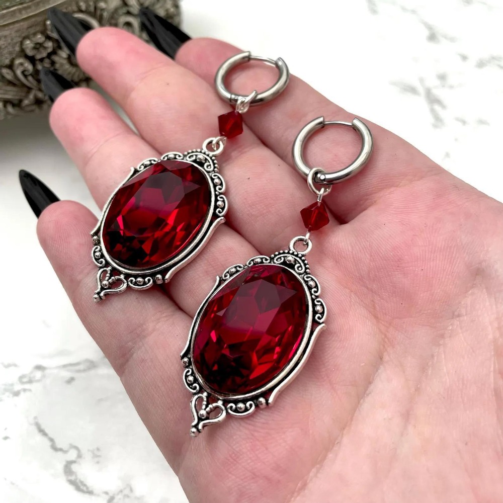ต่างหูคริสตัลทรงวงรีหลากเหลี่ย - Women'S Victorian Accessories บทวิจารณ์และราคา