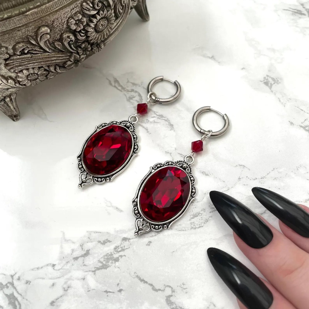ต่างหูคริสตัลทรงวงรีหลากเหลี่ย - Women'S Victorian Accessories บทวิจารณ์และราคา