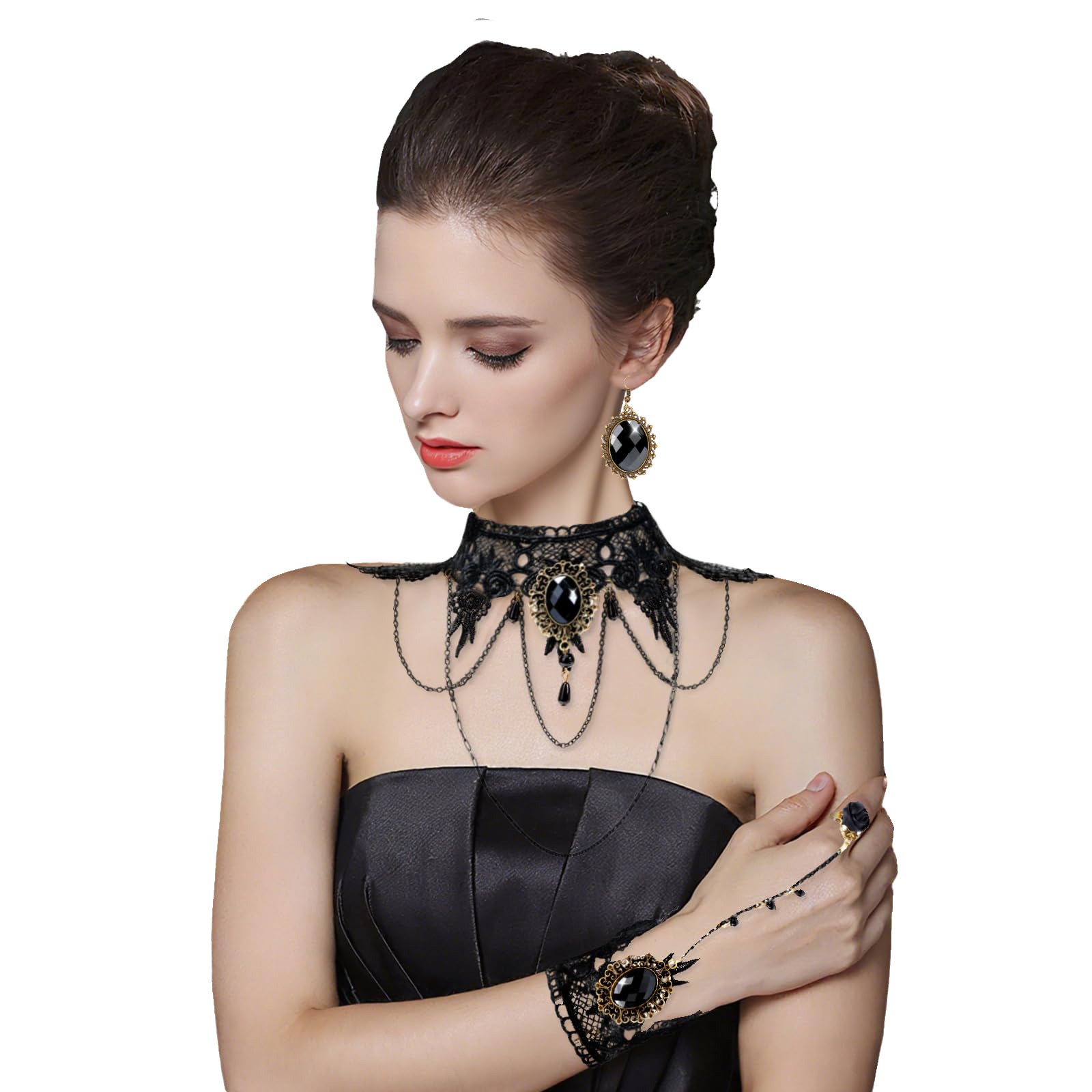 ชุดเครื่องประดับสไตล์โกธิคแวมไ - Women'S Victorian Accessories บทวิจารณ์และราคา