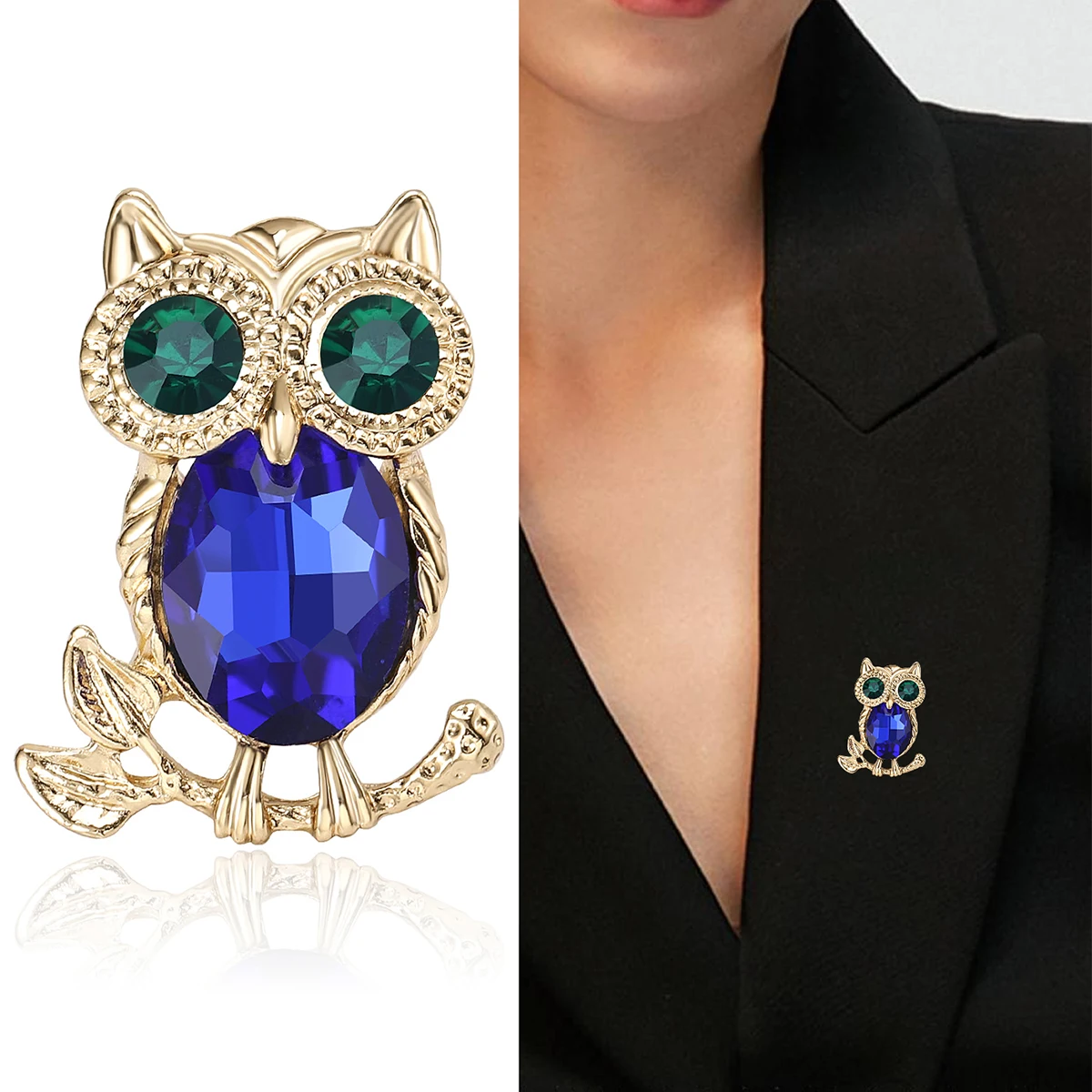 Rhinestone นกฮูกเข็มกลัดสําหรั - Women'S Accessories Categories บทวิจารณ์และราคา