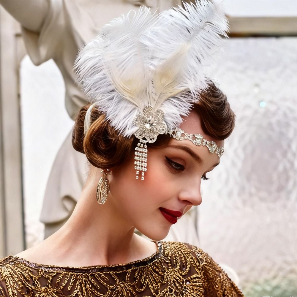 ที่คาดผมขนนกสไตล์วินเทจประดับเ - Women Accessories Online บทวิจารณ์และราคา
