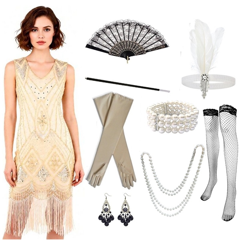 ชุดเดรสแฟลปเปอร์สำหรับผู้หญิง  - Women'S Accessories In The 1920S บทวิจารณ์และราคา