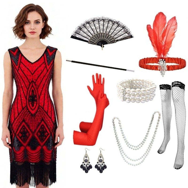 ชุดเดรสแฟลปเปอร์สำหรับผู้หญิง  - Women'S Accessories In The 1920S บทวิจารณ์และราคา