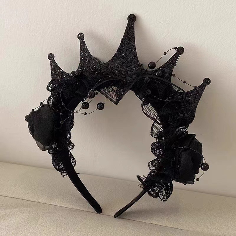 มงกุฎดอกกุหลาบสีดำสไตล์โกธิค ป - Women'S Victorian Accessories บทวิจารณ์และราคา