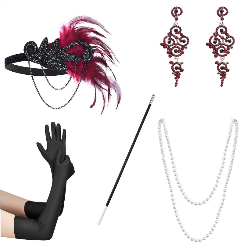 5ชิ้น1920s dearing UP Ball สวม - Women'S Accessories In The 1920S บทวิจารณ์และราคา