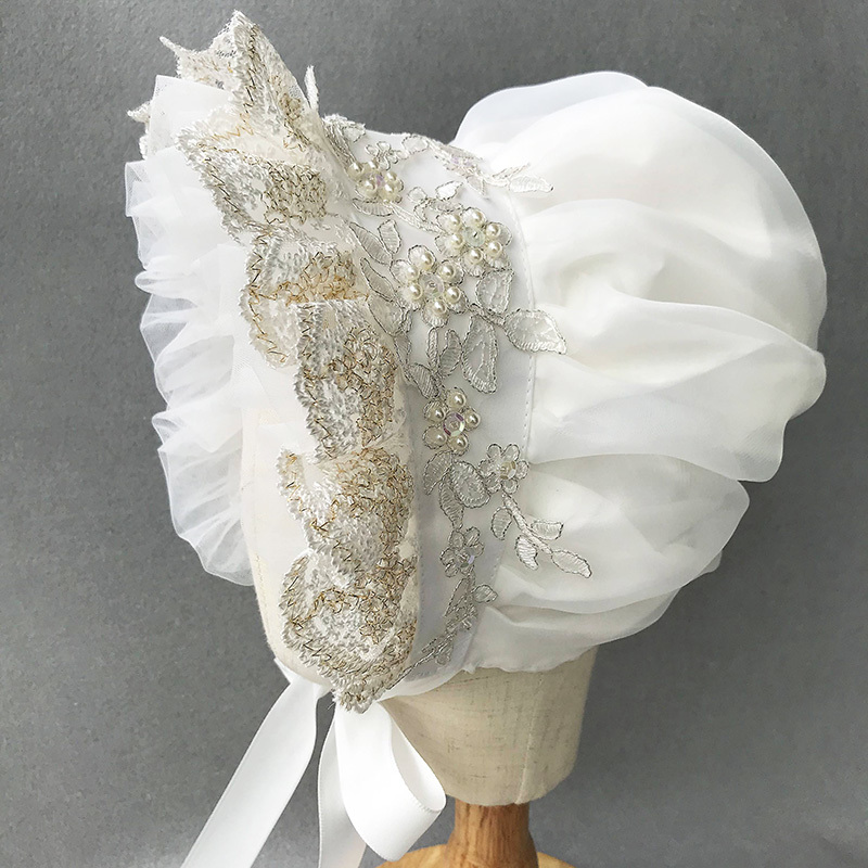 Victorian Bonnet Ruffles Villa - Women'S Victorian Accessories บทวิจารณ์และราคา
