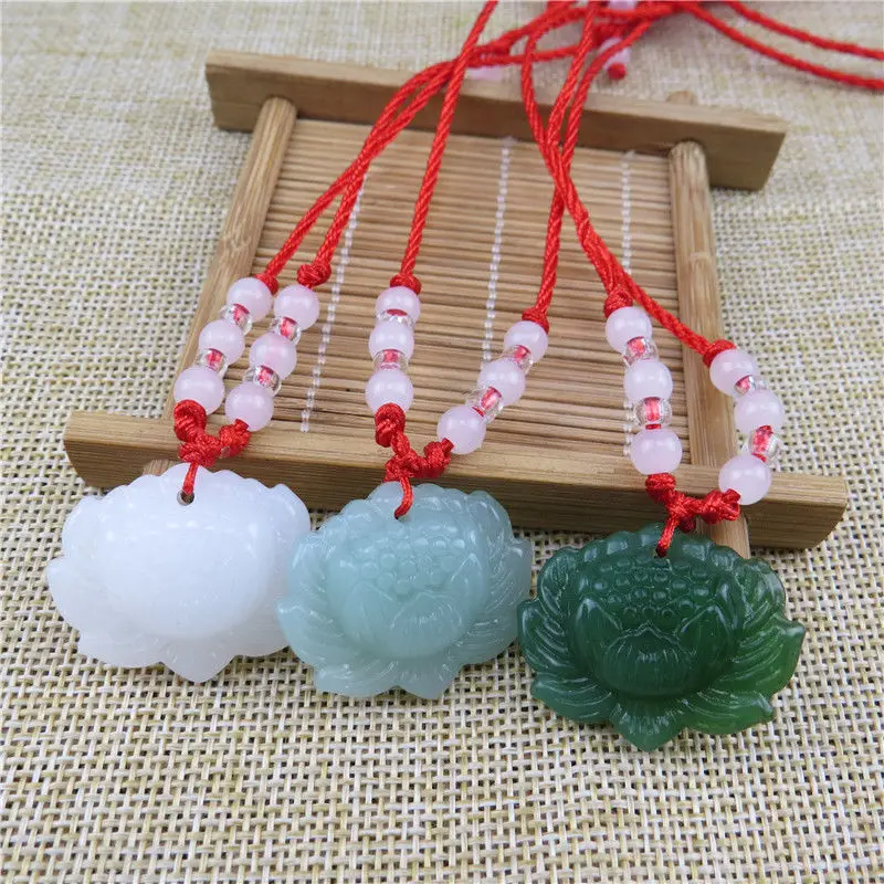 สร้อยคอจี้ลูกปัดหยกเขียวธรรมชา - Women Accessories Trending บทวิจารณ์และราคา