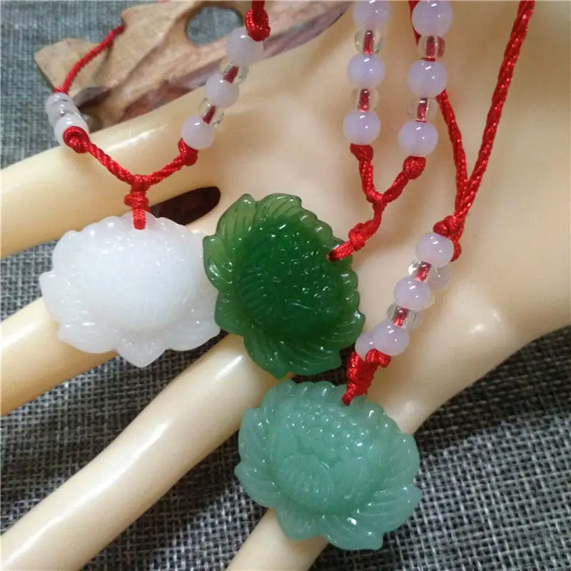 สร้อยคอจี้ลูกปัดหยกเขียวธรรมชา - Women Accessories Trending บทวิจารณ์และราคา