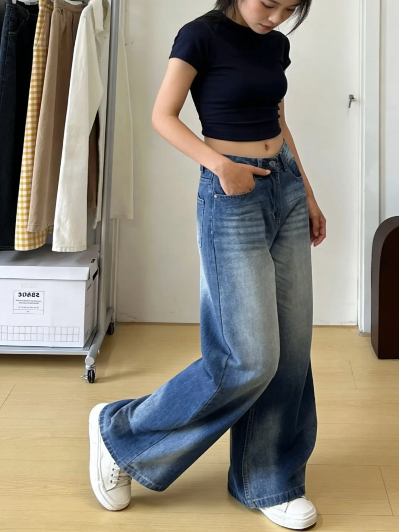 กางเกงยีนส์สตรีทแวร์ผู้ชายและผ - Women'S Jeans Accessories บทวิจารณ์และราคา