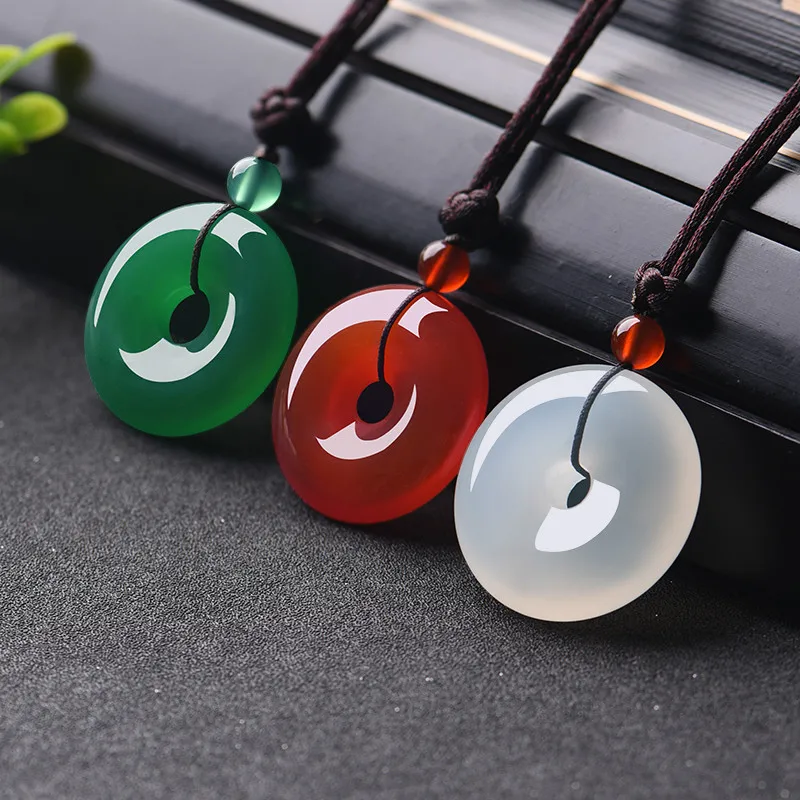 ธรรมชาติMulticolorหยกDonutจี้ส - Women Accessories Trending บทวิจารณ์และราคา