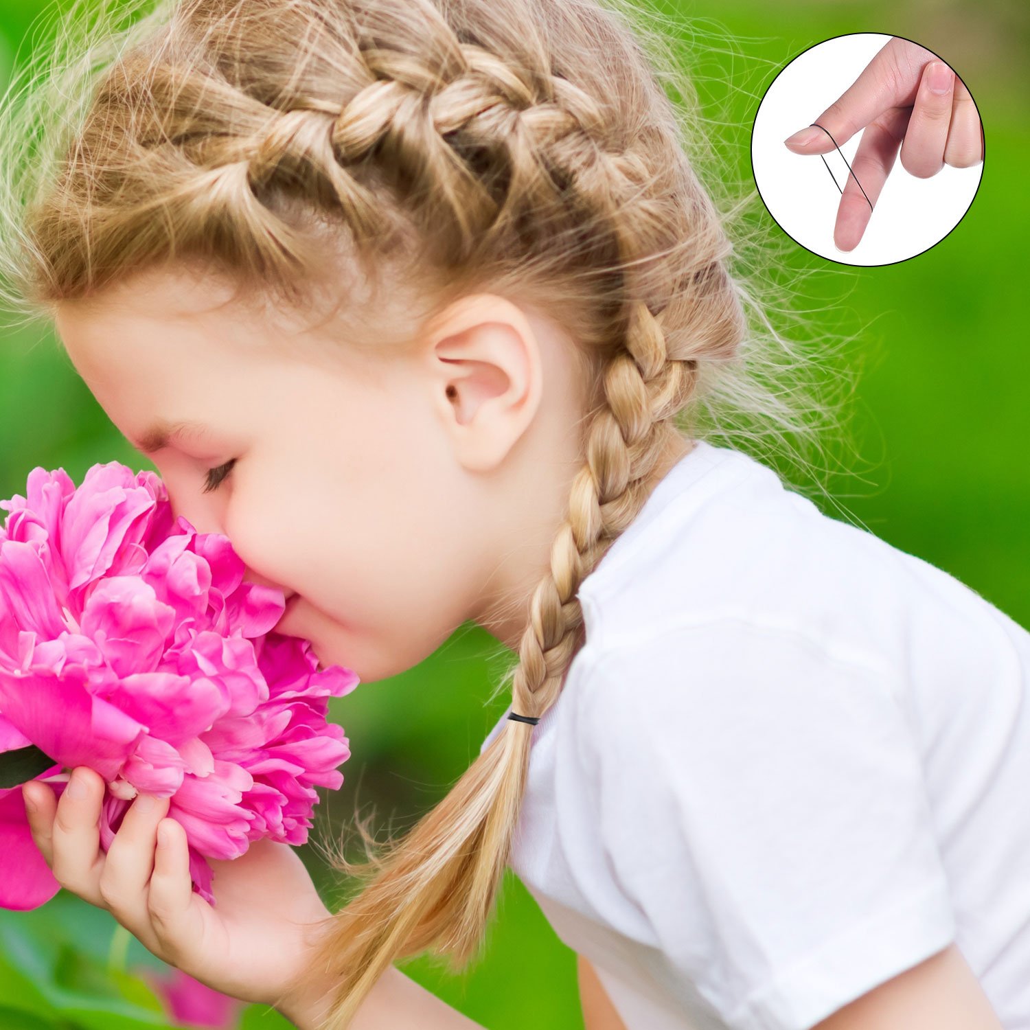 ยางรัดผมขนาดเล็ก สีดำ ยางยืดผม - Hair Band Elastic บทวิจารณ์และราคา