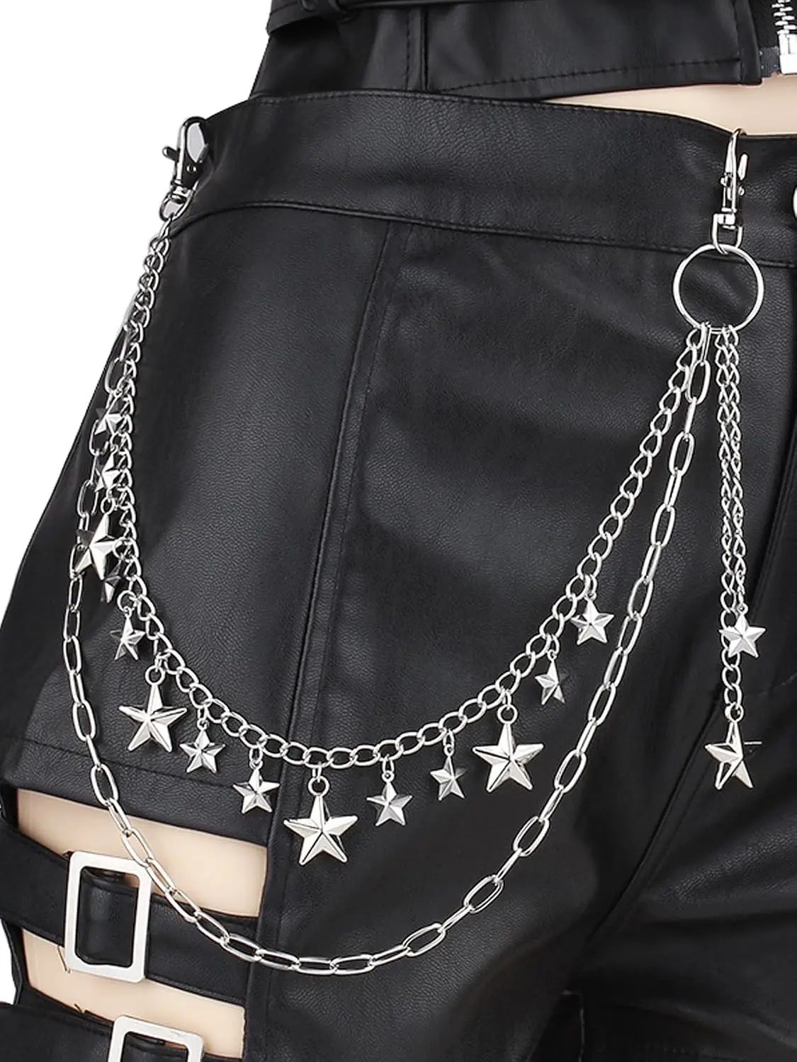 โซ่คาดเอวสไตล์พังก์ แฟชั่นโลหะ - Women'S Jeans Accessories บทวิจารณ์และราคา