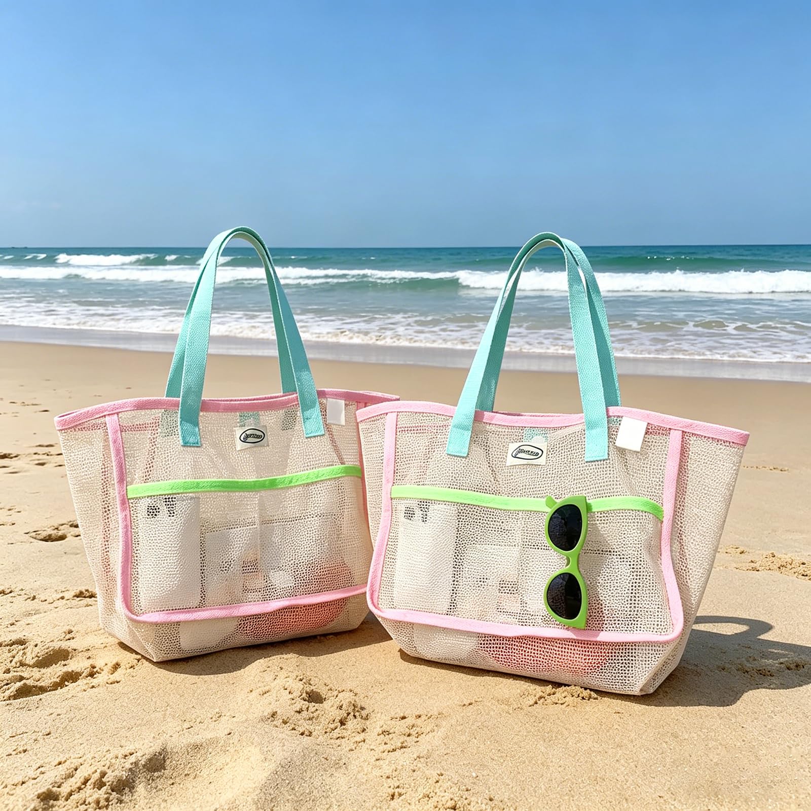 กระเป๋าชายหาดสำหรับผู้หญิง กระ - Women Accessories Bag บทวิจารณ์และราคา