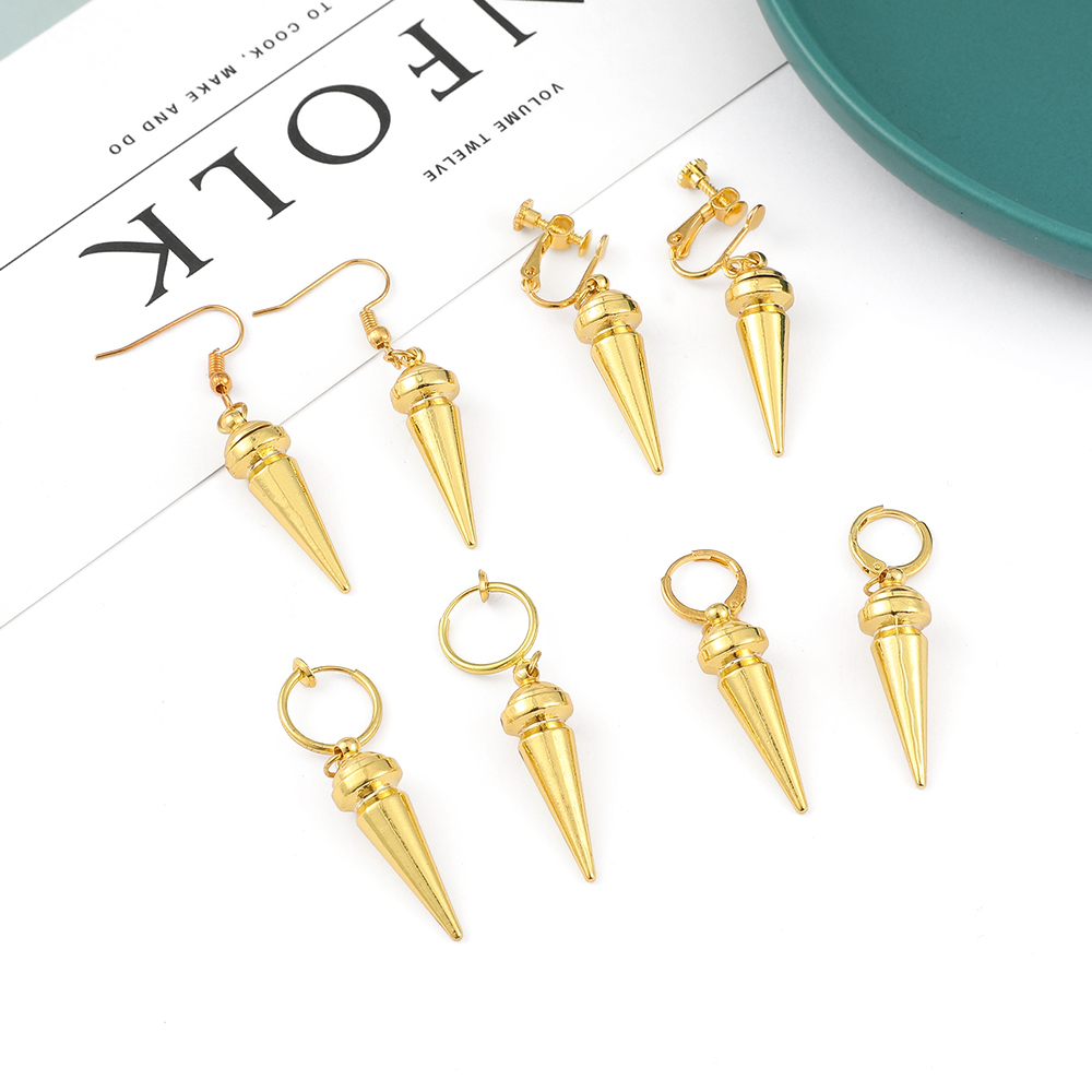 ต่างหูแฟชั่นสไตล์อนิเมะสีทอง ด - Women Accessories Trending บทวิจารณ์และราคา