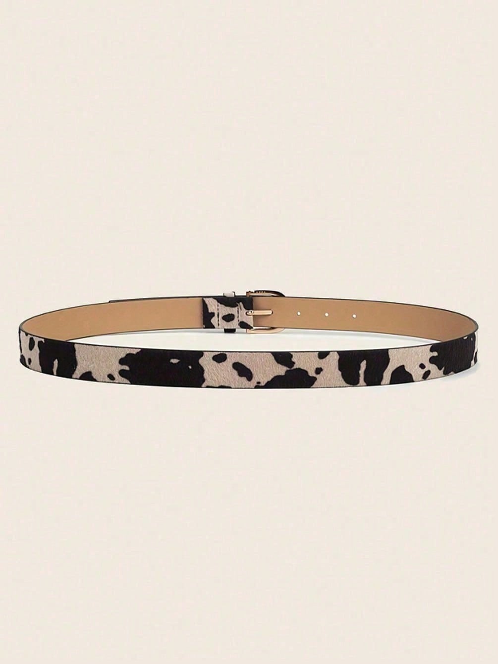 เข็มขัดผู้หญิงลายวัวขาวดำสไตล์ - Women'S Jeans Accessories บทวิจารณ์และราคา