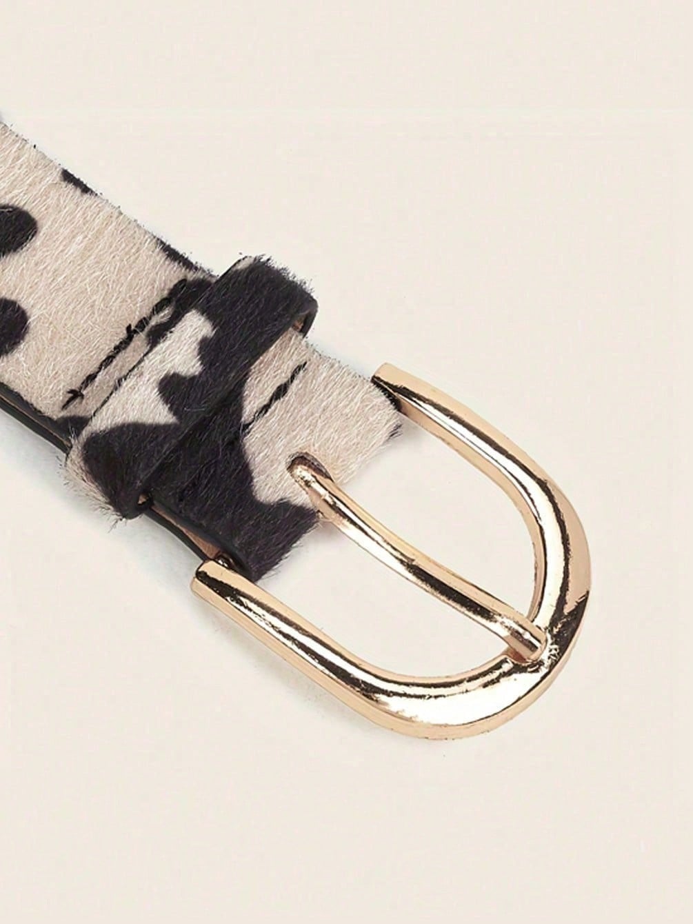 เข็มขัดผู้หญิงลายวัวขาวดำสไตล์ - Women'S Jeans Accessories บทวิจารณ์และราคา