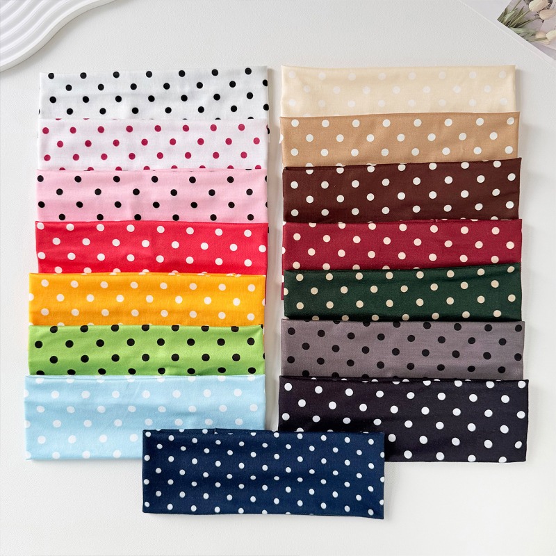 ที่คาดผมลายจุด 2 ชิ้น ผ้าเนื้อ - Women Accessories Online บทวิจารณ์และราคา
