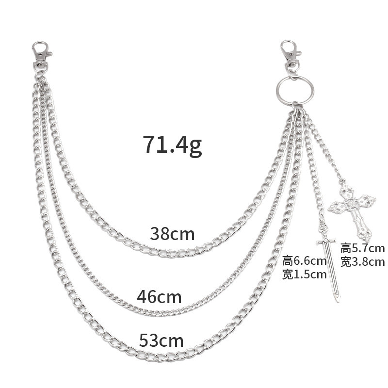 Hip Hop Skull Cross กางเกงเอวผ - Women'S Jeans Accessories บทวิจารณ์และราคา