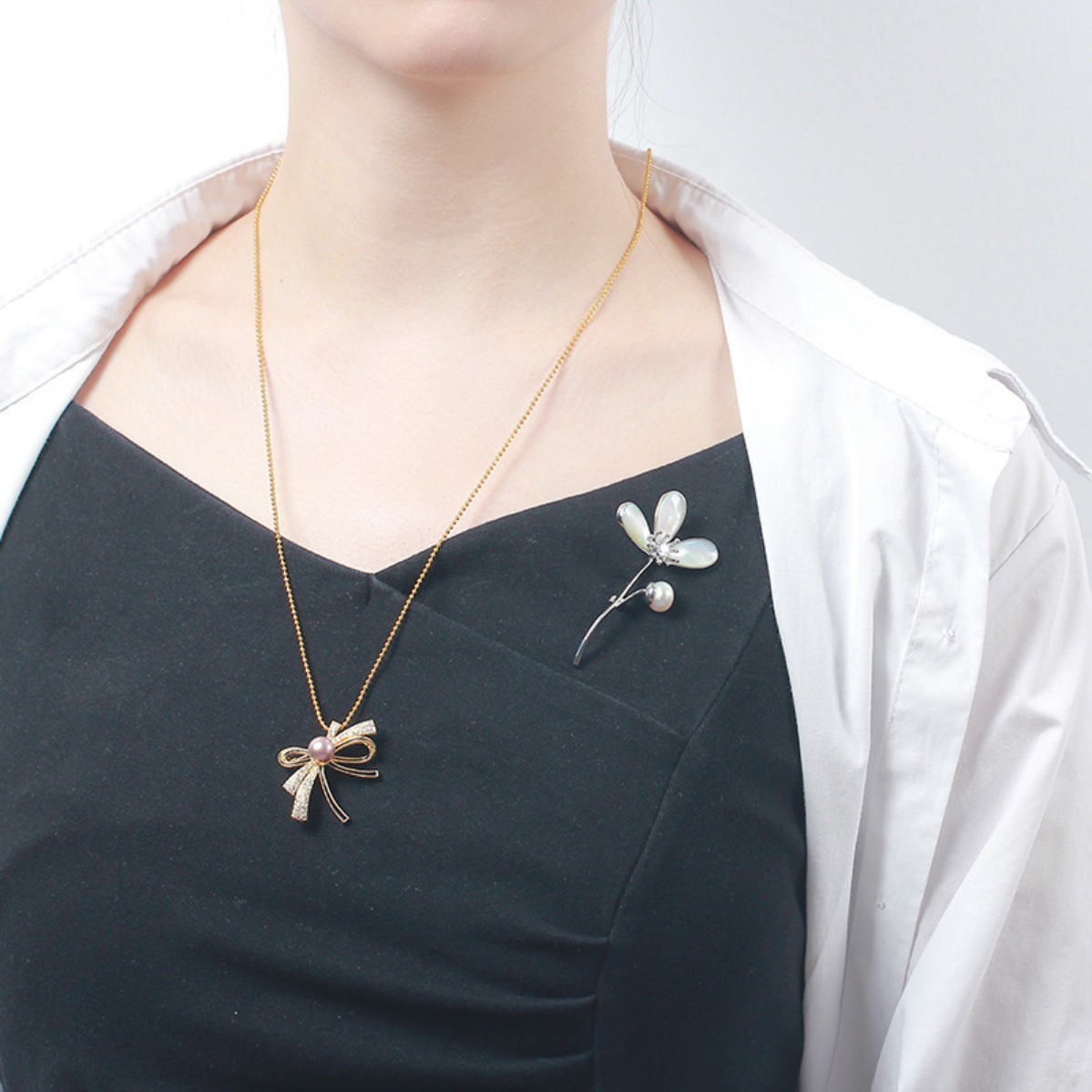 เข็มกลัดดอกไม้ 3 กลีบ ชุบทองเห - Brooch Pin Gold บทวิจารณ์และราคา