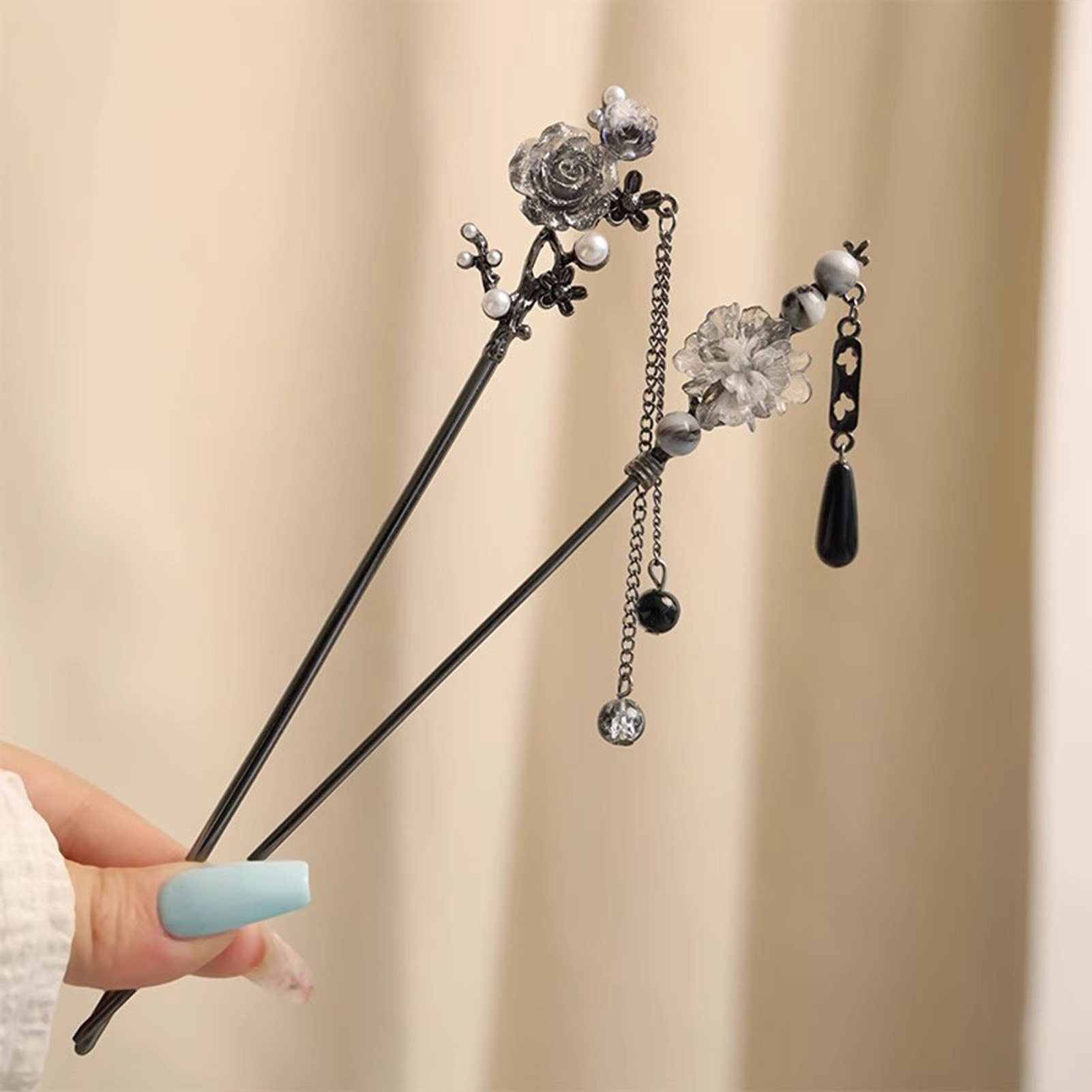 กิ๊บติดผมรูปดอกไม้สุดหรู วัสดุ - Women Accessories On Sale บทวิจารณ์และราคา