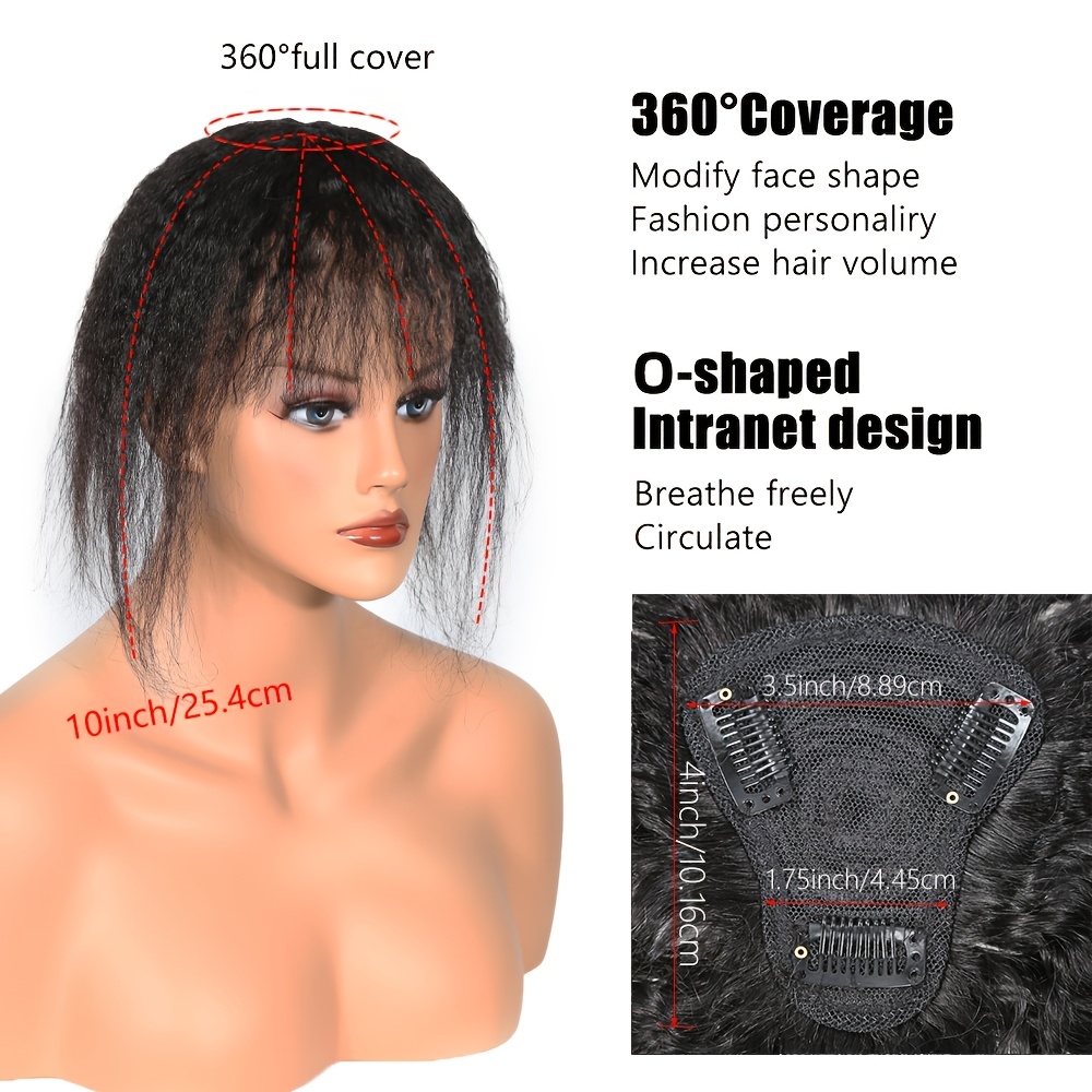 ท็อปเปอร์ผมตรงแบบหยิกพร้อมหน้า - Women Accessories On Sale บทวิจารณ์และราคา