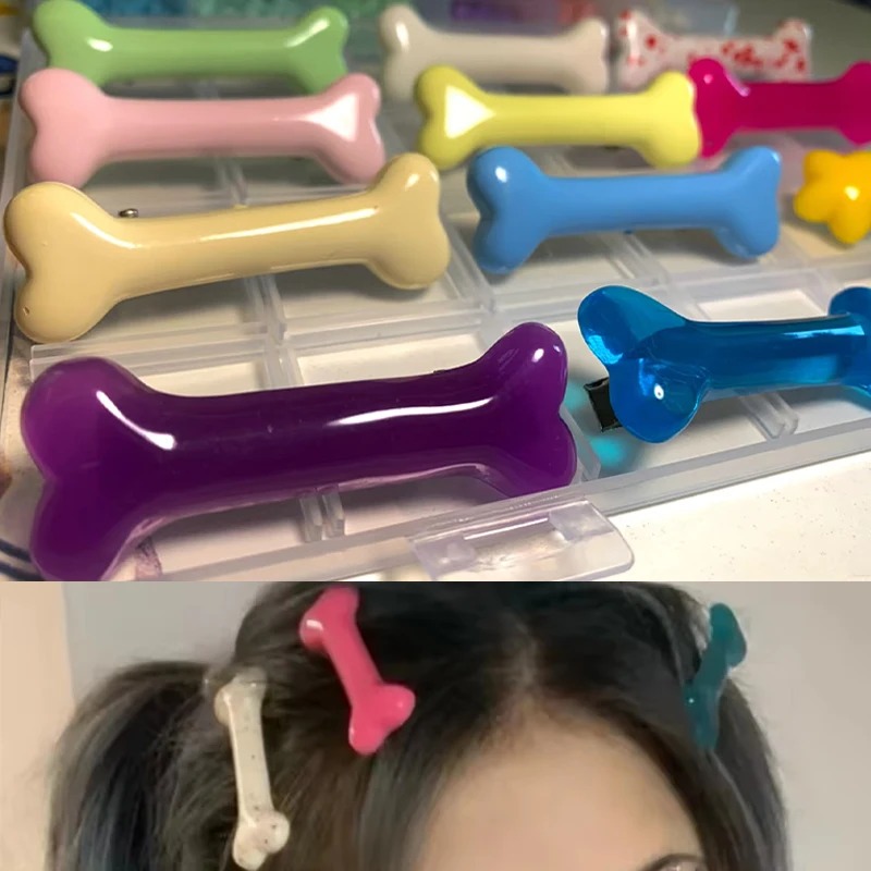 กิ๊บติดผมรูปกระดูกหลากสีสัน น่ - Women Accessories Wholesale China บทวิจารณ์และราคา