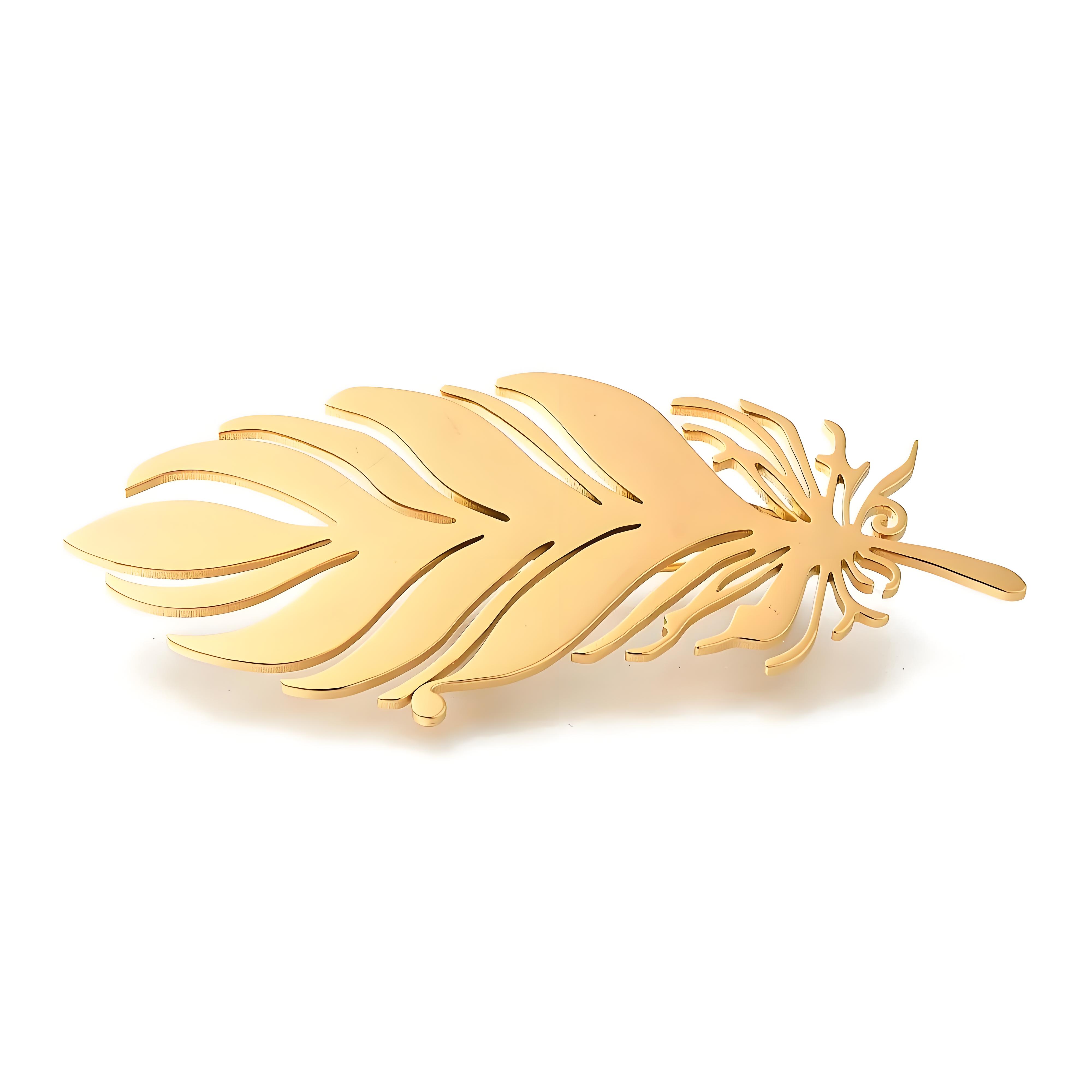 เข็มกลัดขนนกชุบทอง, เข็มกลัดดี - Brooch Pin Gold บทวิจารณ์และราคา