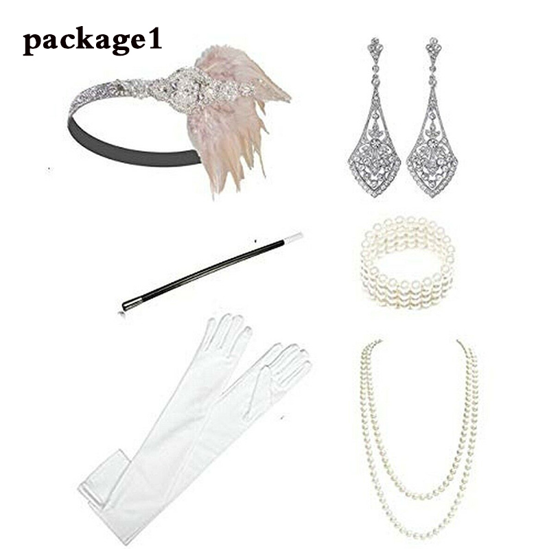 1920S คอสเพลย์ฮาโลวีน Gatsby อ - Women'S Accessories In The 1920S บทวิจารณ์และราคา